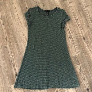 Green and Black striped dress from Forever 21
